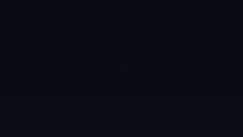 十七个等距顶点连成完整正十七边形，整图旋转一周凸显对称。— 动画：Abel（Manim）